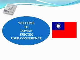 WELCOME TO  TAIWAN SPECTEC