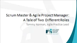 Scrum Master & Agile Project Manager: