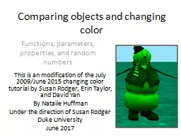 Comparing objects and changing color