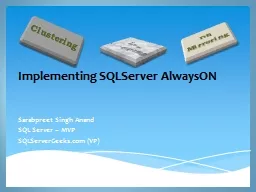 Implementing  SQLServer