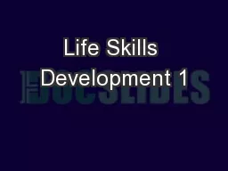Life Skills Development 1