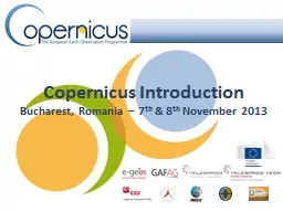 Copernicus Introduction Bucharest, Romania – 7
