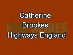 Catherine Brookes Highways England