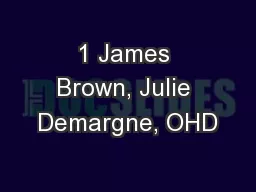1 James Brown, Julie Demargne, OHD
