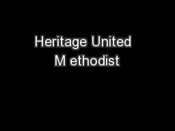 Heritage United  M ethodist
