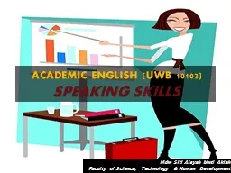 ACADEMIC  ENGLISH (UWB 10102)