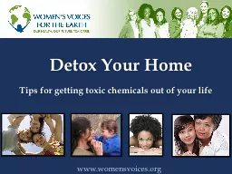 Detox Your Home www.womensvoices.org