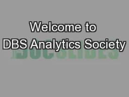 Welcome to DBS Analytics Society