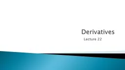Derivatives Lecture 22 Volatility