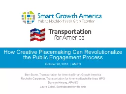 Ben Stone, Transportation for America/Smart Growth