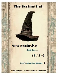 The Sorting Hat  Now Exclusive