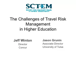 The Challenges of Travel Risk Management