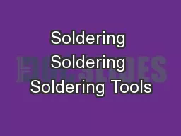Soldering Soldering Soldering Tools