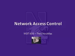 Network Access Control MSIT 458 – The Chinchillas
