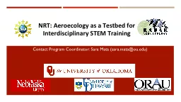 NRT: Aeroecology as a  Testbed