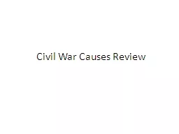 Civil War  Causes Review