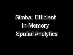 Simba: Efficient In-Memory Spatial Analytics