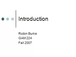 Introduction Robin Burke
