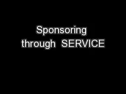 Sponsoring through  SERVICE