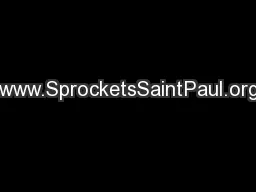 www.SprocketsSaintPaul.org
