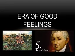Era of Good Feelings Big Picture