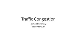 Traffic Congestion Earhart Elementary
