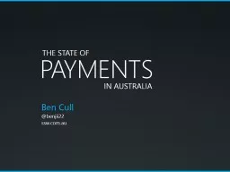 PAYMENTS Ben Cull @ benjii22