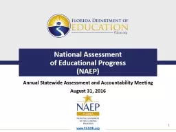 National Assessment  of Educational Progress