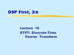 DSP First, 2/e Lecture 15