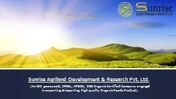 Sunrise Agriland Development & Research Pvt. Ltd.