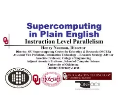 Supercomputing in Plain English