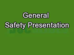 General Safety Presentation