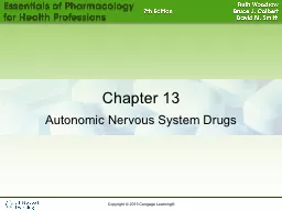 Chapter 13 Autonomic Nervous System Drugs