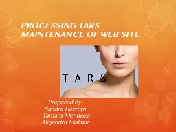 PROCESSING TARS MAINTENANCE OF WEB SITE