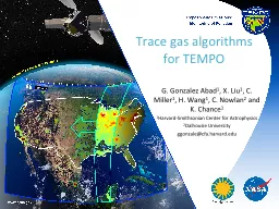 Trace gas algorithms for TEMPO