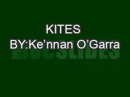 KITES BY:Ke’nnan O’Garra