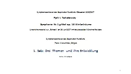 Symphonieorchester des Bayerischen Rundfunks – Education 2016/2017