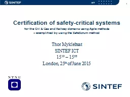 1 Certification of safety-critical