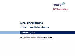 Sign Regulations Issues and Standards
