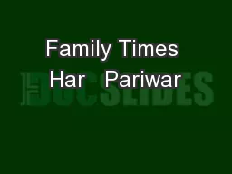 Family Times Har   Pariwar