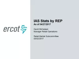 IAS Stats by REP As of  04/27/2017