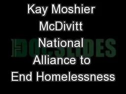 Kay Moshier McDivitt National Alliance to End Homelessness