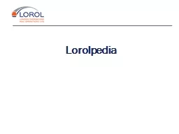 Lorolpedia Presentation to Functional Council