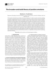 Published online  August  The broadenandbuild theory o