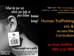 A bolition O hio –  The Anti-Human Trafficking Coalition in the Miami Valley
