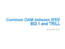 Common  OAM  between IEEE