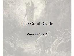 The Great Divide Genesis 4.1-16