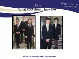Uniform What YOU should look like