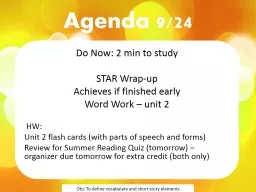 Agenda 9/25 Do Now: 2 min to study