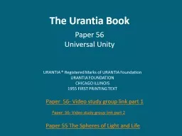 The Urantia Book Paper 56